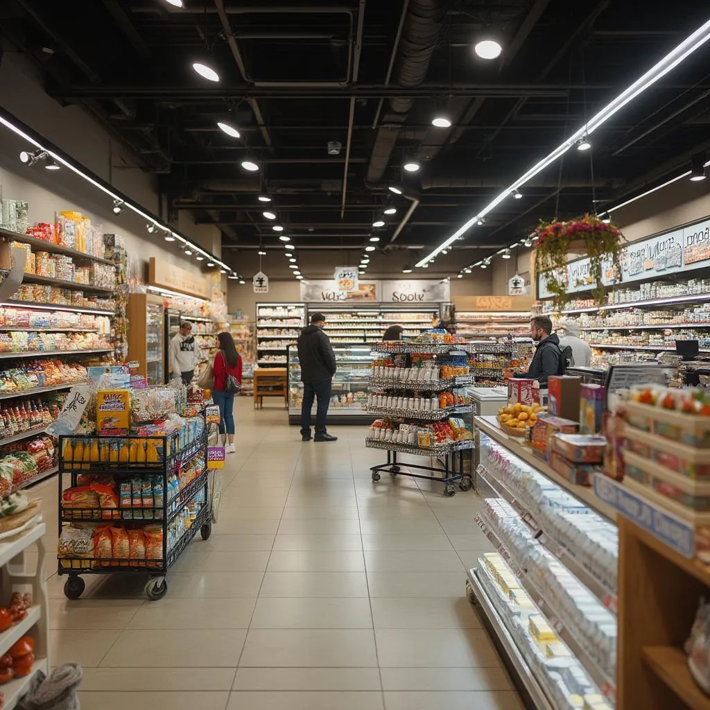 Interior de tienda de conveniencia