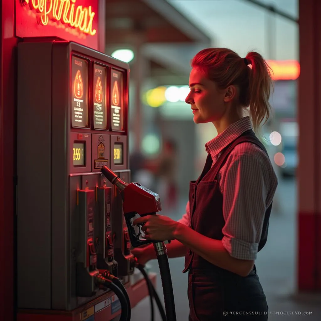 Surtidor de combustible premium